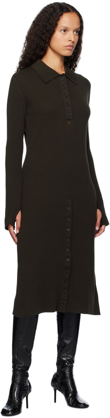 Пуловер Courrèges Courrèges Midi Polo Dress Зелено | 324MRO468FI0049, 3