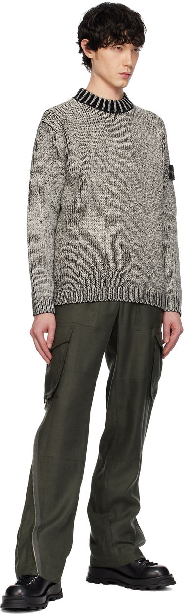 Пуловер Stone Island Stone Island Crewneck Cotton Chenille Sweater Сиво | K1S15 5100048 S00Z1, 4