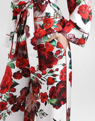 Пижама Dolce & Gabbana Dolce & Gabbana Rose Print Satin Pajama Pants Многоцветен | FTAMPTIS1ZDHA5PD, 3