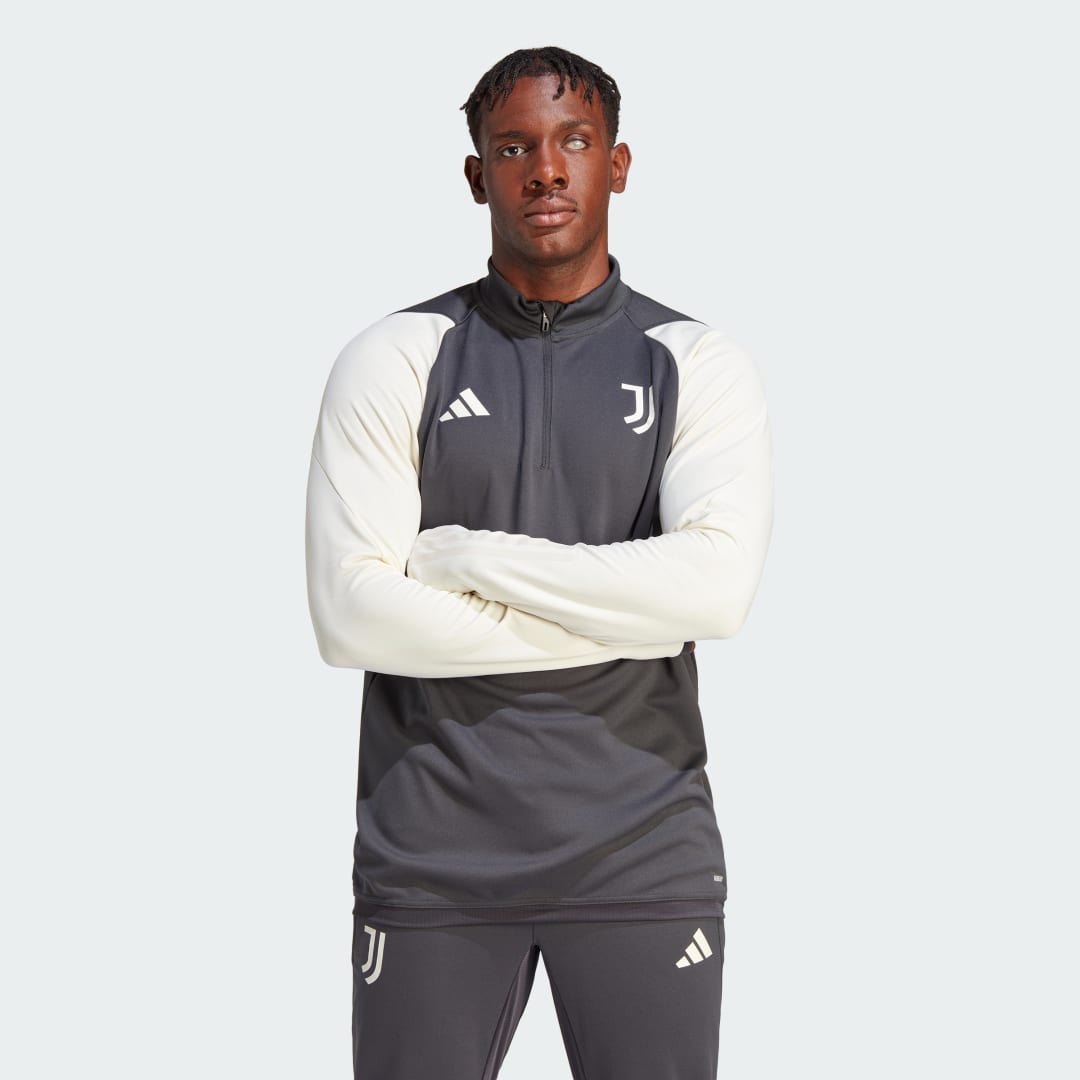 Суитчър adidas Performance Juventus Tiro Training Quarter-Zip Top Сиво | HZ5015, 0