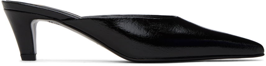 Кецове и обувки TOTEME Patent Leather Mule Heels Черно | 241-WAS975-LE0046, 0