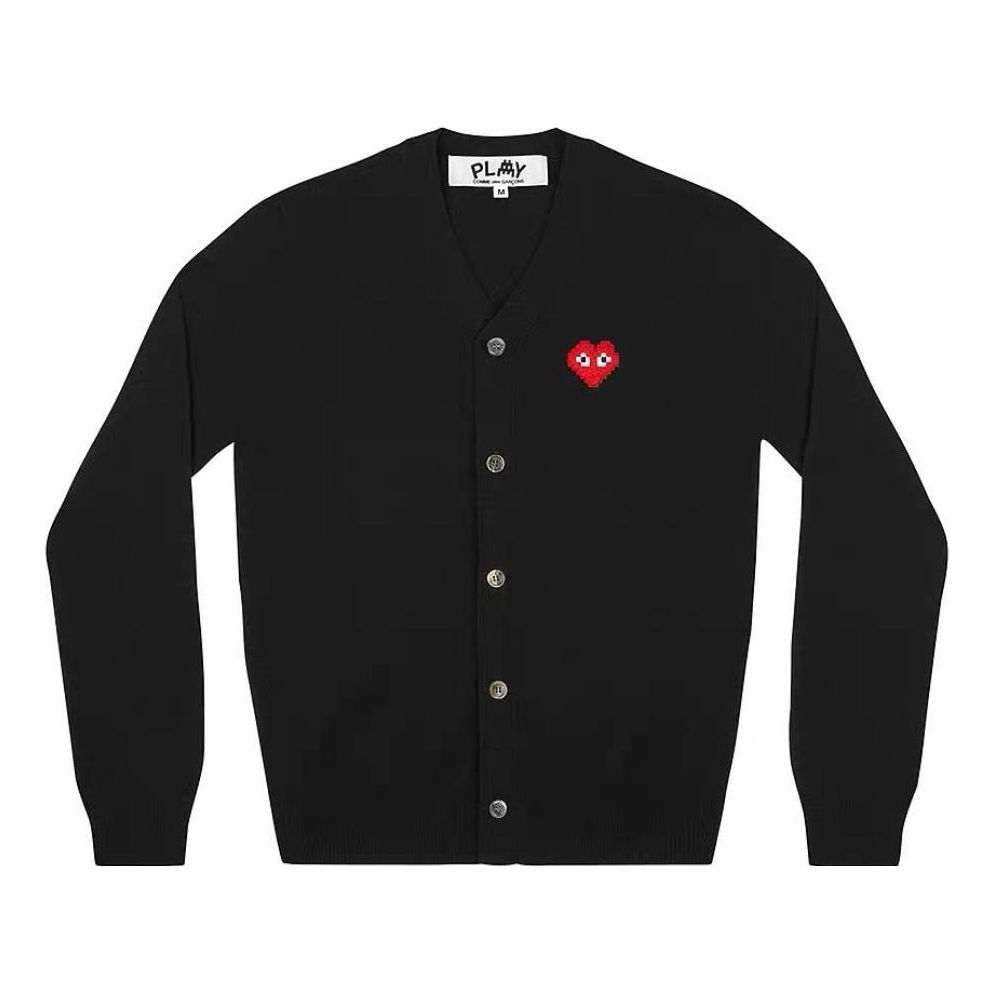 Пуловер Comme des Garçons COMME des GARCONS PLAY Women's Cardigan with Invader Emblem Черно | AZ-N083-051-1, 0
