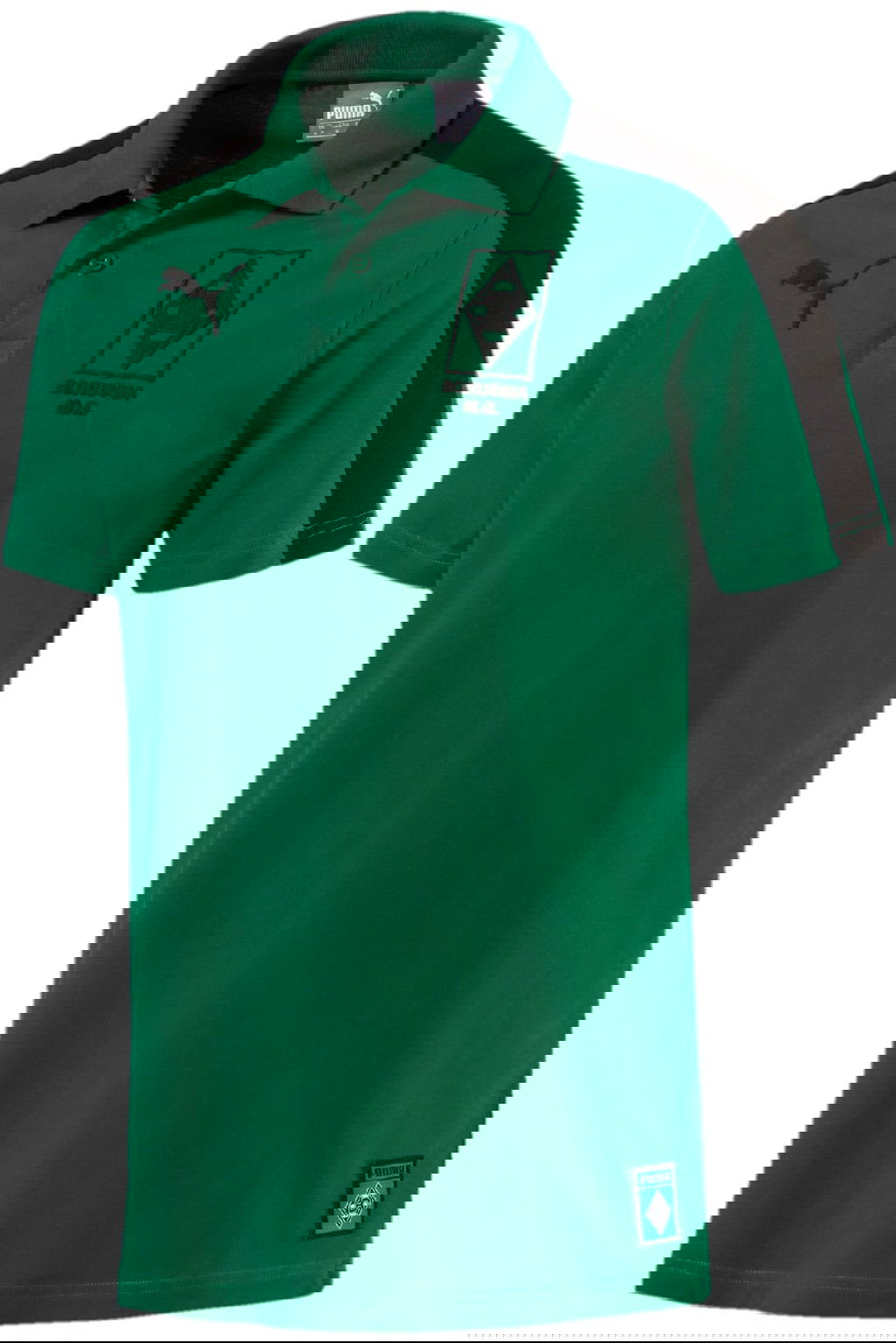 Поло тениска Puma Green Colorblock T7 Polo Shirt Зелено | 754170-002, 0