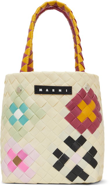 Голяма пазарска чанта Marni Marni Kids Blossom Macro Tote Многоцветен | M01480-M00IW, 0