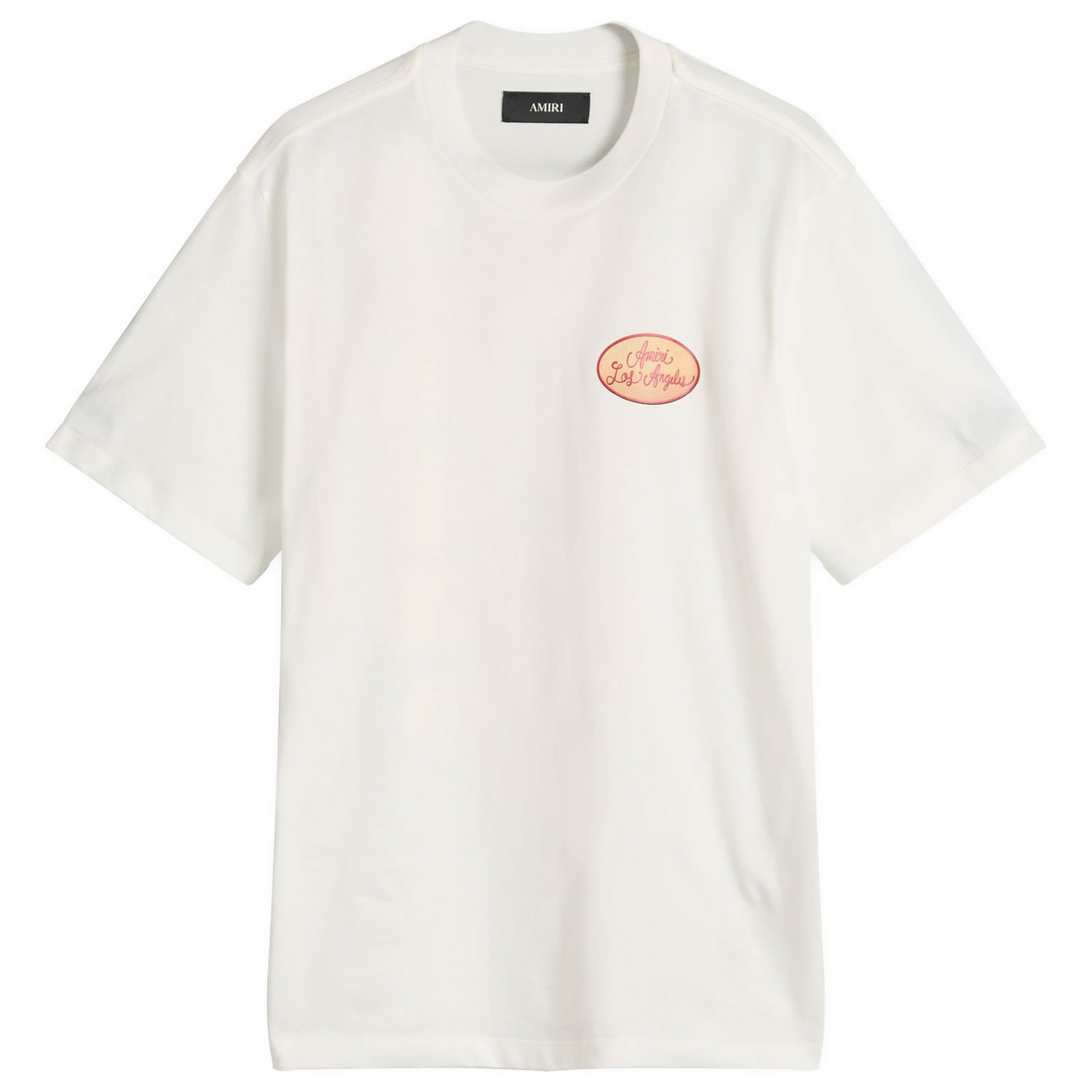 Тениска AMIRI AMIRI Station Patch T-Shirt, Size Large Бяло | AMJYTE1201-Ivory, 1