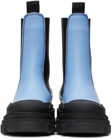 Облекло GANNI GANNI Leather Chelsea Boots Синьо | S1696, 1