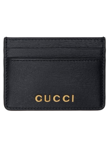 Портфейл Gucci Script Card Holder Черно | 773428 0OP0N