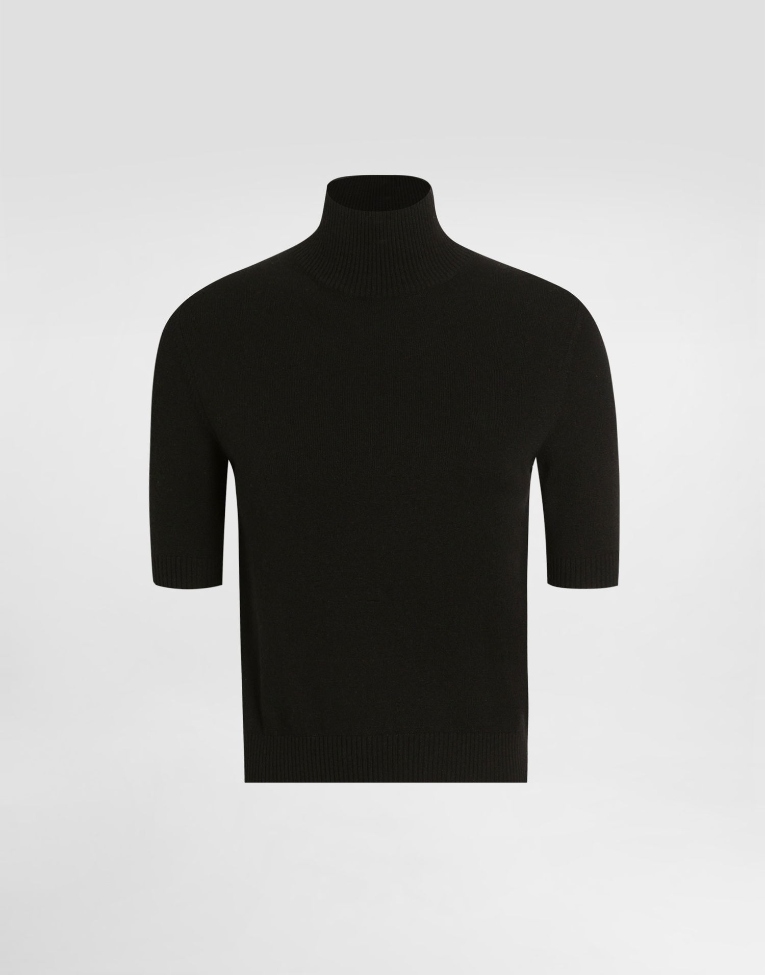 Пуловер Dolce & Gabbana Dolce & Gabbana Cashmere Short Sleeve Turtleneck Sweater Черно | FXW47ZJDVC2N0000, 0