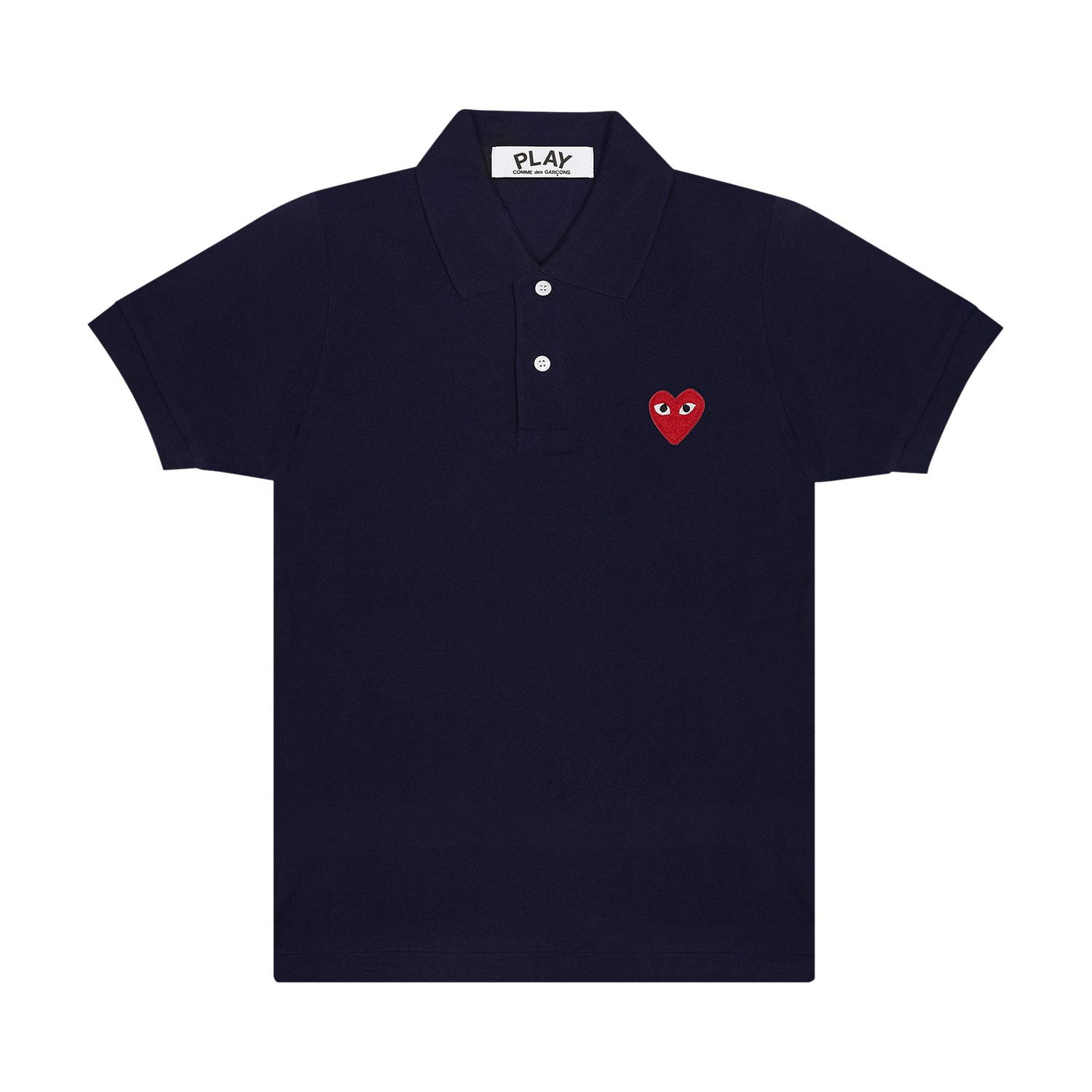 Поло тениска Comme des Garçons PLAY Emblem Polo Tee Тъмно синьо | AZ T005 051 2, 1