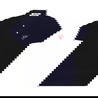 Поло тениска Comme des Garçons PLAY Emblem Polo Tee Тъмно синьо | AZ T005 051 2, 1