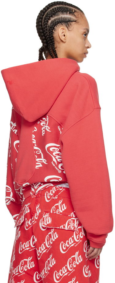 Суитчър ERL Swirl Logo Hoodie Червено | ERL08T024, 3