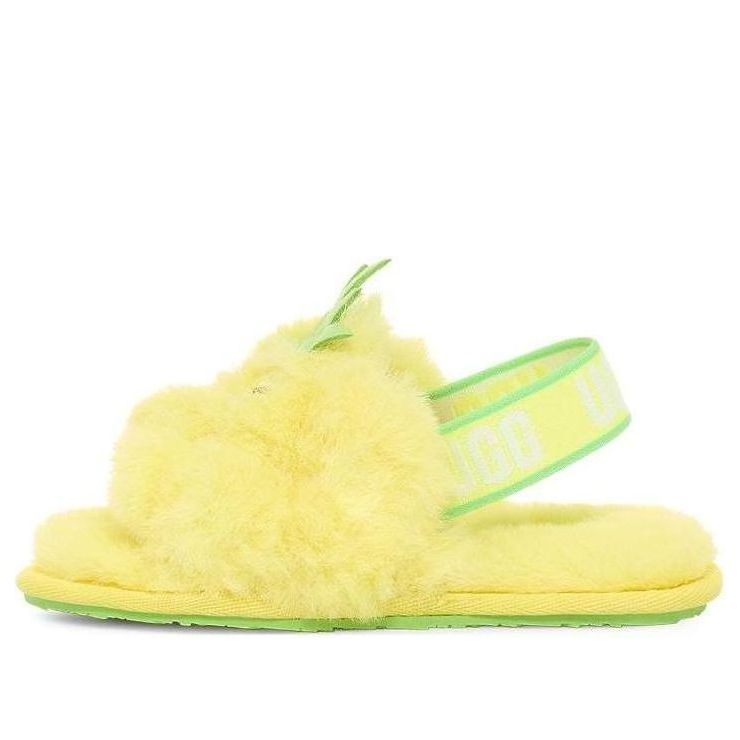 Кецове и обувки UGG UGG Fluff Yeah Pineapple Stuffie Slides Жълто | 1136519T-PNE