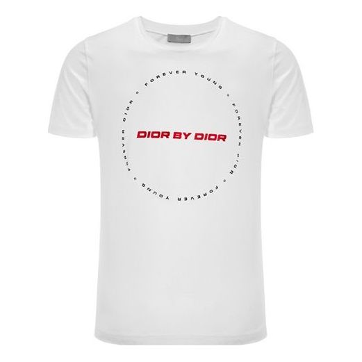 Тениска Dior Dior Round Neck Short Sleeve T-Shirt Бяло | 863J611W5810-089
