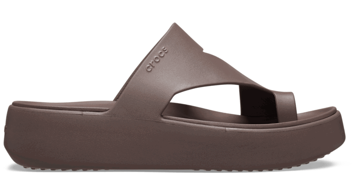 Кецове и обувки Crocs Platform Toe Loop Sandals Лилаво | 210834-0LF