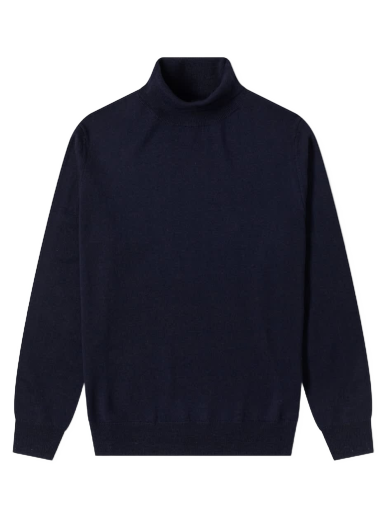 Пуловер A.P.C. Dundee Roll Neck Knit Тъмно синьо | WVAWM-H23631-IAK