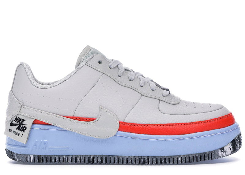 Кецове и обувки Nike Air Force 1 Jester XX Light Bone Team Orange W Бяло | AT2497-002, 0