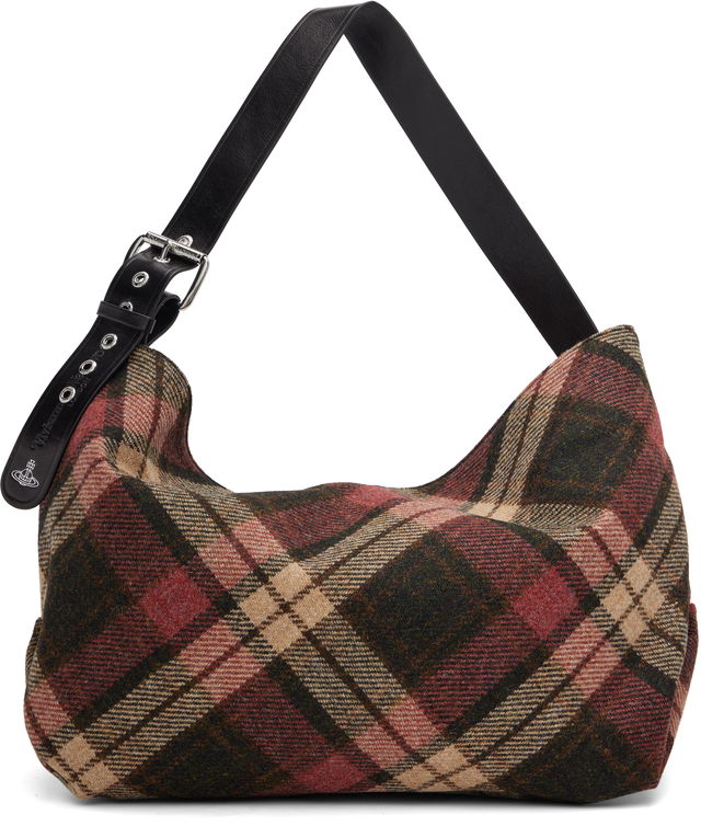 Plaid Wool Maxime Large Tote