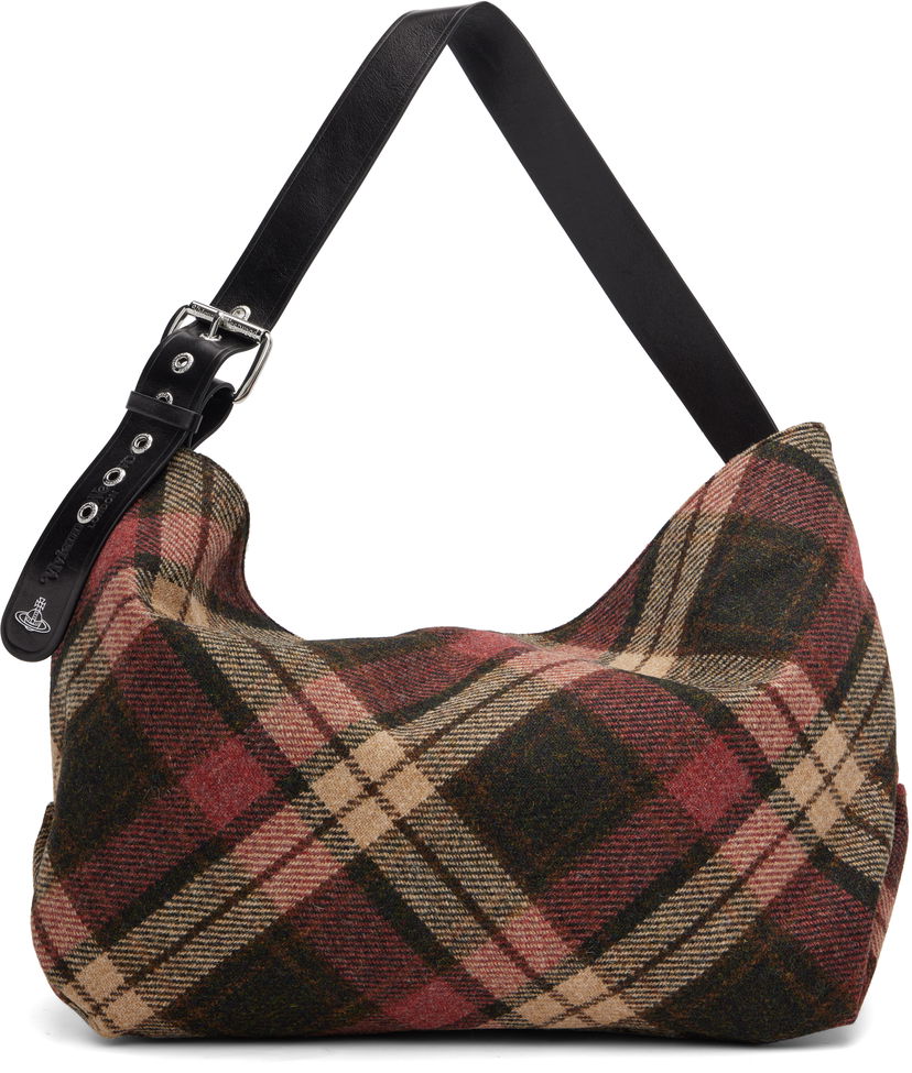Голяма пазарска чанта Vivienne Westwood Plaid Wool Maxime Large Tote Многоцветен | 4601000BW-W018D-