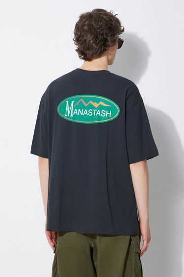 Тениска Manastash Manastash Hemp Original Logo T-Shirt Черно | 7924134002, 0