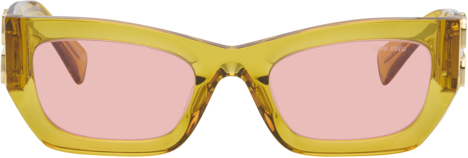 Слънчеви очила Miu Miu Miu Glimpse Sunglasses Жълто | 0MU 09WS 8056262097649, 0