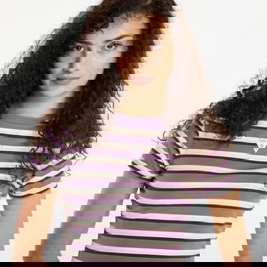 Съкратен топ GUESS Originals Core Stripe Baby Multi Cropped Striped T-Shirt Многоцветен | W5GI57J1314-S40P, 1