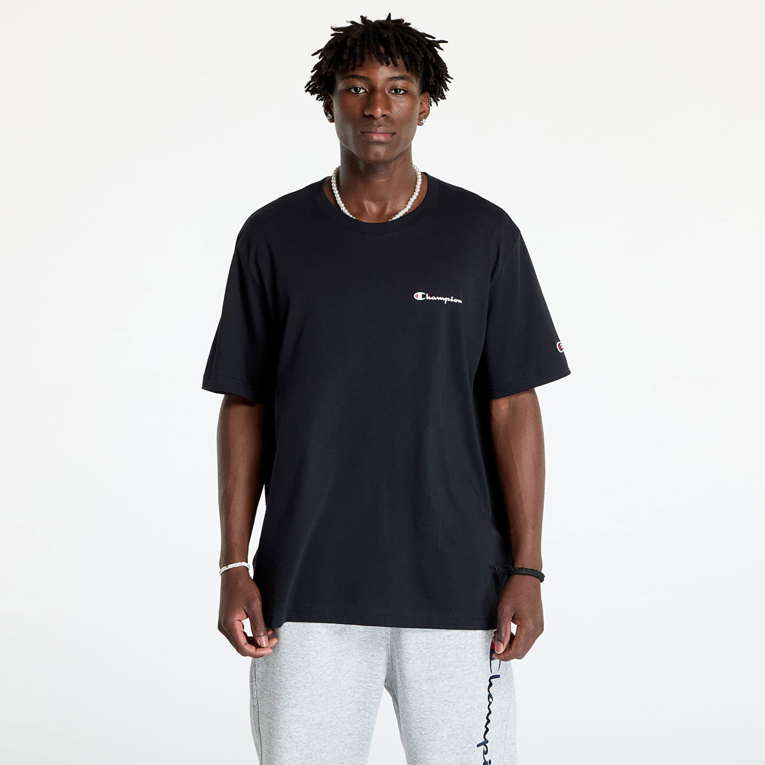 Тениска Champion SS Tee Black Черно | 220264 CHA KK001, 0