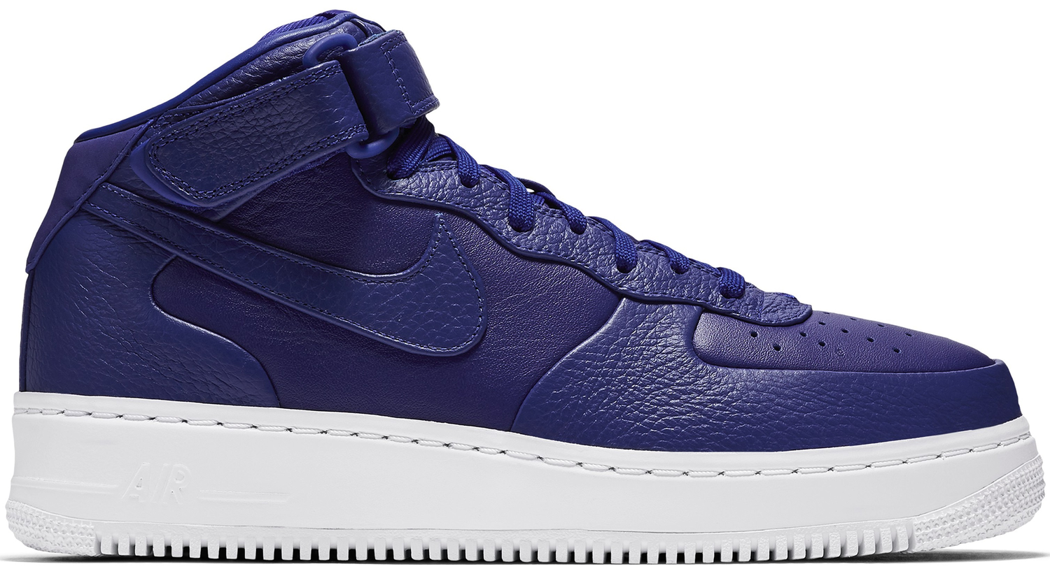 Кецове и обувки Nike Air Force 1 Mid Concord White Тъмно синьо | 819677-402, 0