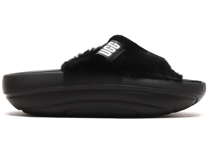 Облекло UGG FoamO plush Slide Black (Women's) Черно | 1143849-BLK