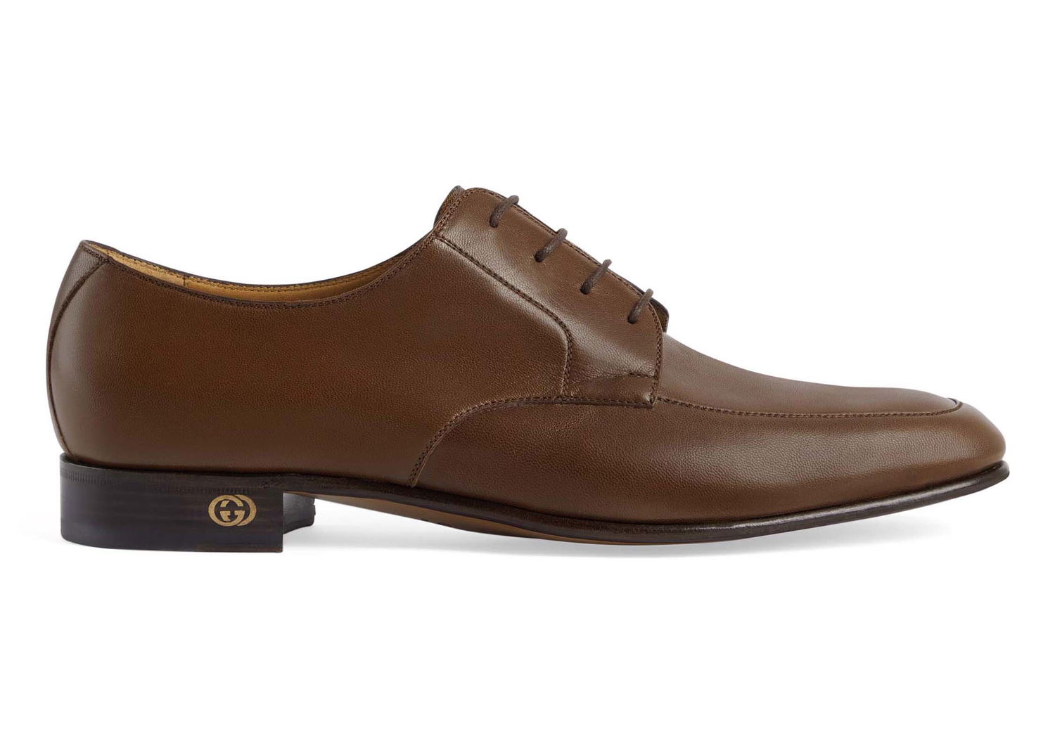 Кецове и обувки Gucci Leather Lace-up Shoes Brown Кафяво | 723610 U7J00 2361, 0