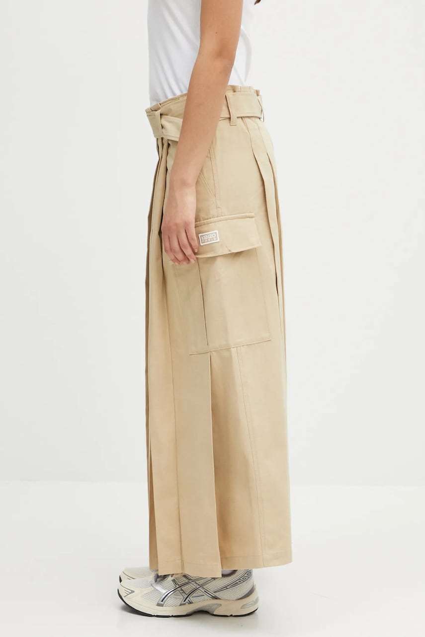 Пола KENZO Kenzo Maxi Pleated Skirt Бежово | FF52JU3039DL.11, 1