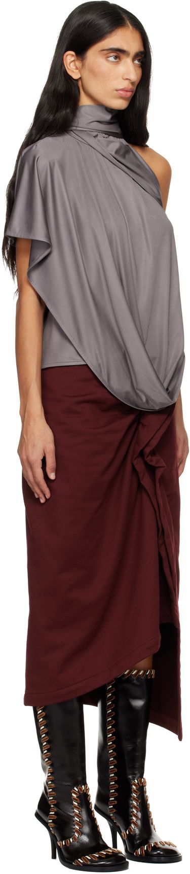 Тениски и потници Dries Van Noten Dries Van Noten Draped Top Многоцветен | 252-011158-2617, 4