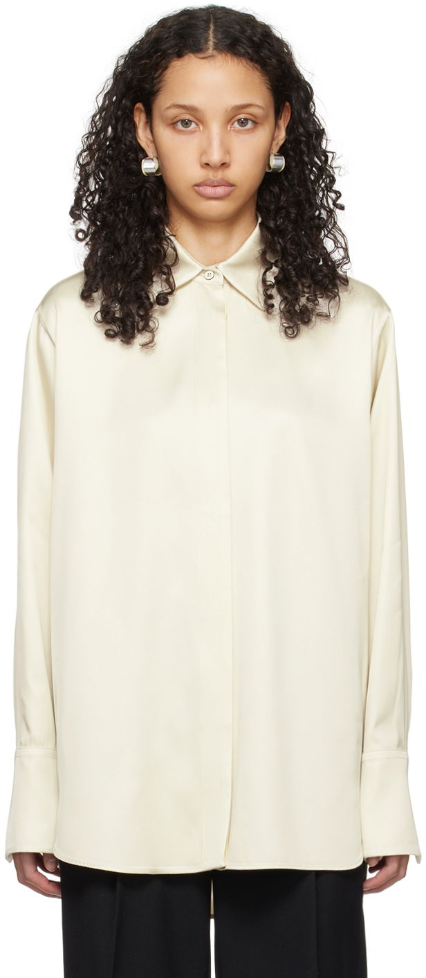 Риза Jil Sander Relaxed-Fit Shirt Бяло | J01DL0125_J65112