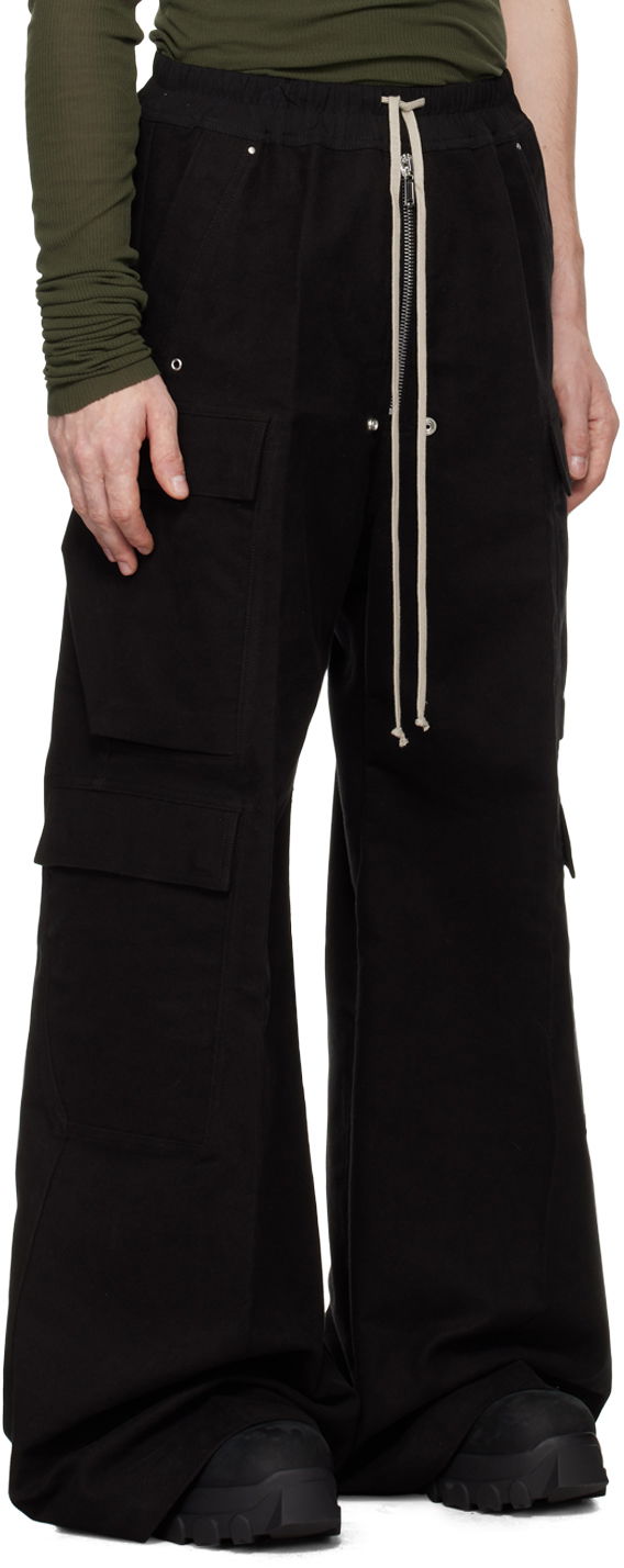 Карго панталони Rick Owens Rick Owens Porterville Cargobelas Cargo Pants Черно | RU02D6339 TB, 1