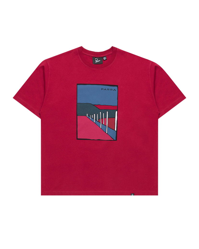 Тениска By Parra Parra Beach Parking Graphic T-Shirt Червено | 54205
