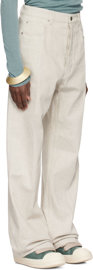 Панталони Rick Owens Rick Owens Hollywood Geth Jeans Бежово | RU01E5333 DRD, 1