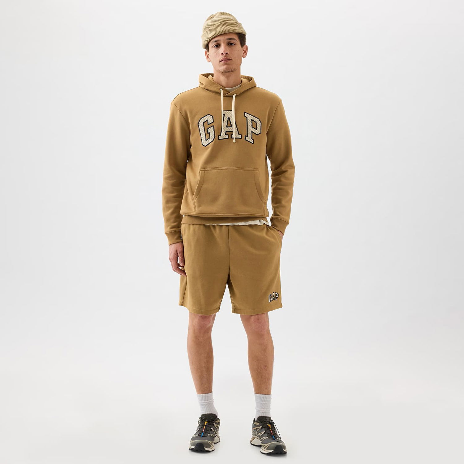 Къси панталони GAP Logo Shorts Perfect Khaki Зелено | 866764-00, 0