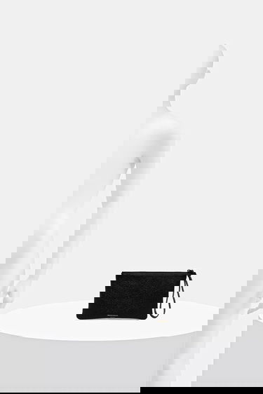 Портфейл Common Projects Pebbled Leather Small Flat Pouch Черно | 9187.7001, 4