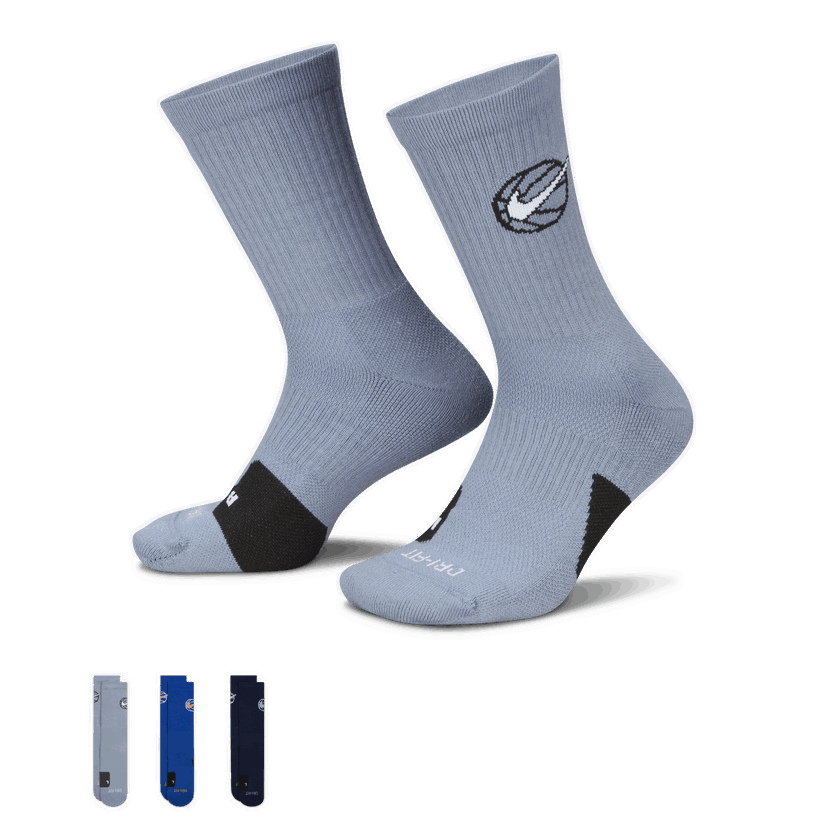 Чорапи Nike Everyday Plus 3 Pairs Сиво | DA2123-911