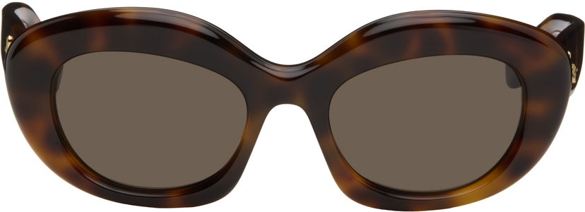 Слънчеви очила Loewe Curvy Logo Cat-Eye Sunglasses Кафяво | LW40153I5152E 192337199622