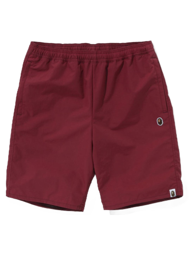 Къси панталони BAPE Ape Head Beach Shorts Бургунди | 1J30-153-022