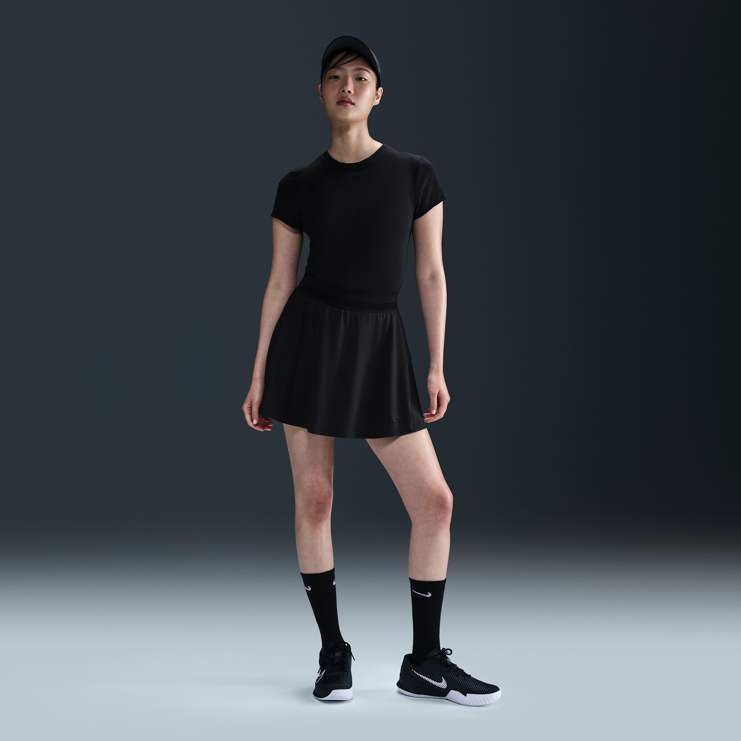 Пола Nike NikeCourt Ace Advantage Dri-FIT Tennis Skirt Черно | FZ6726-010, 0
