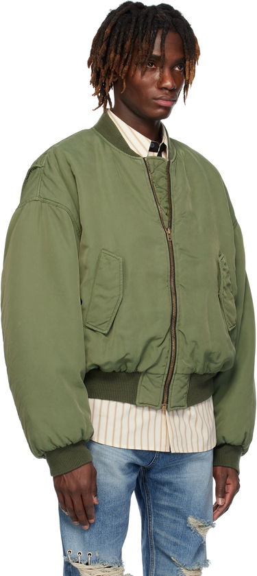 Яке бомбър We11done We11done Curved Bomber Jacket Зелено | WD-JP0-25-005-U-KK, 1