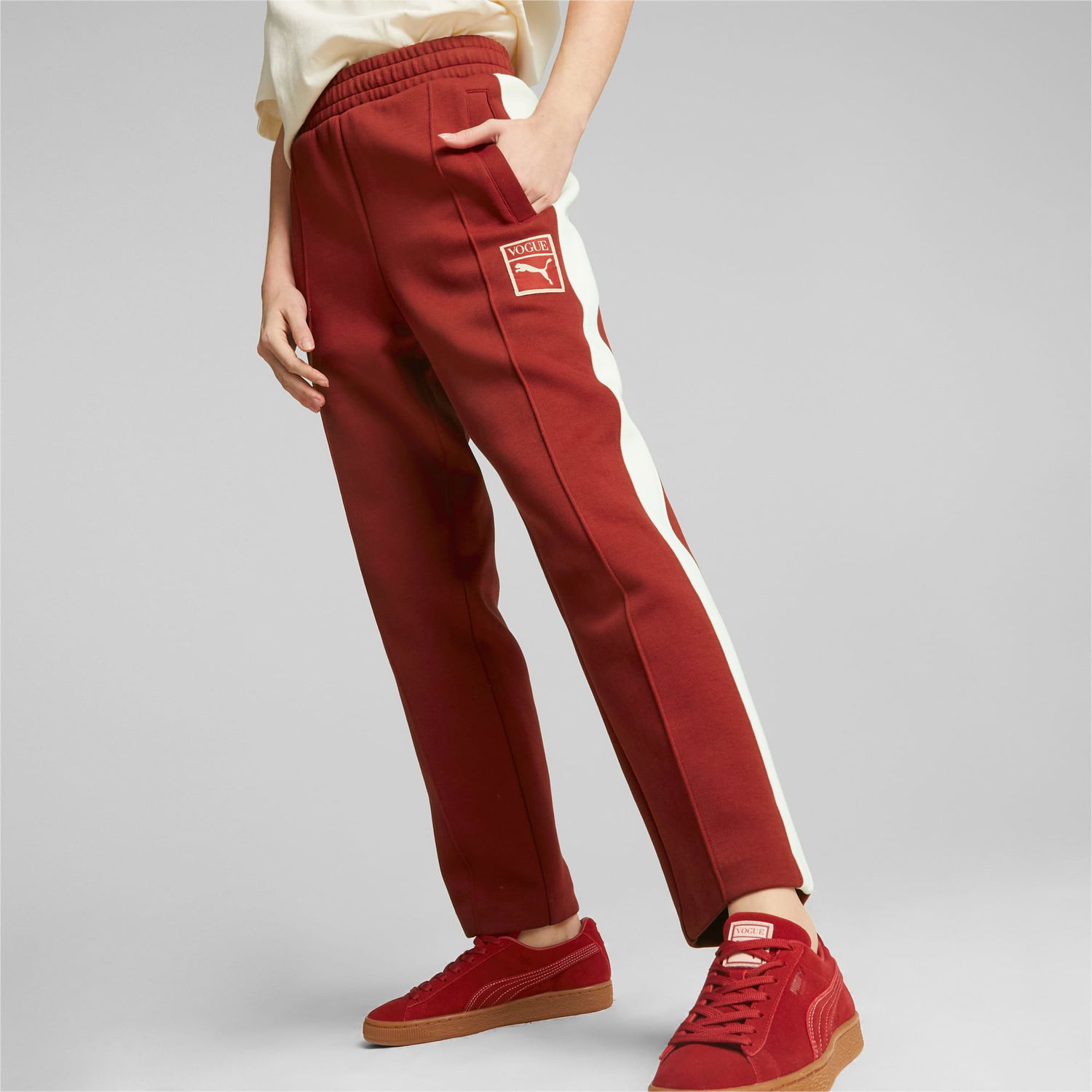 Спортни панталони Puma x VOGUE T7 Sweatpants Бургунди | 536695_22, 1