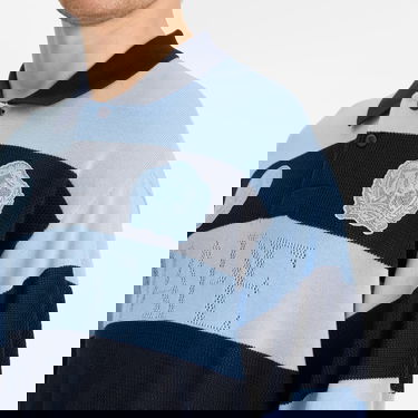 Тениска BAPE A Bathing Ape Jacquard Multi Logo Stripe Relaxed Fit LS T-Shirt Синьо | 001LTL301309M-NVY, 5