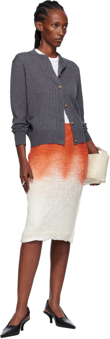 Пуловер Bottega Veneta Bottega Veneta Wool Rib Knit Cardigan Сиво | 835337 V5L70, 3