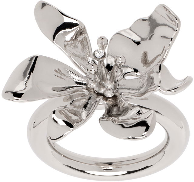 Silver Flower Ring