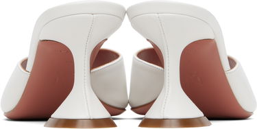 Грижа за обувките Amina Muaddi Amina Muaddi Lupita 70 Heeled Sandals Бяло | LUPITA SLIPPER 70 CL Nappa, 1