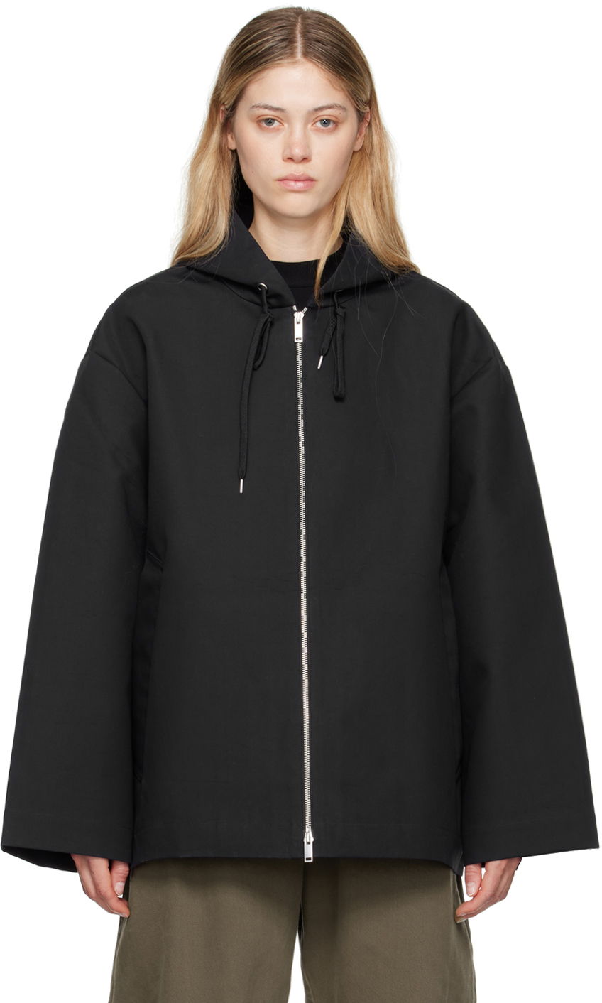 Суитчър Studio Nicholson Studio Nicholson Raine Hooded Zip-Up Jacket Черно | RAINE SNM - 1190, 0