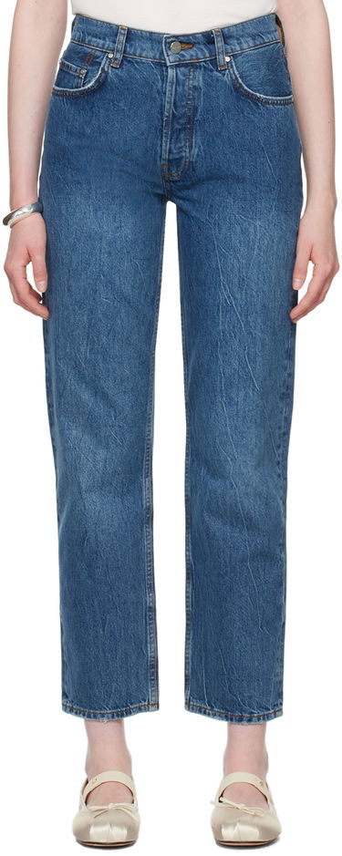 Дънки Anine Bing ANINE BING Benson Straight Jeans Синьо | A-06-10010-WHD20, 0