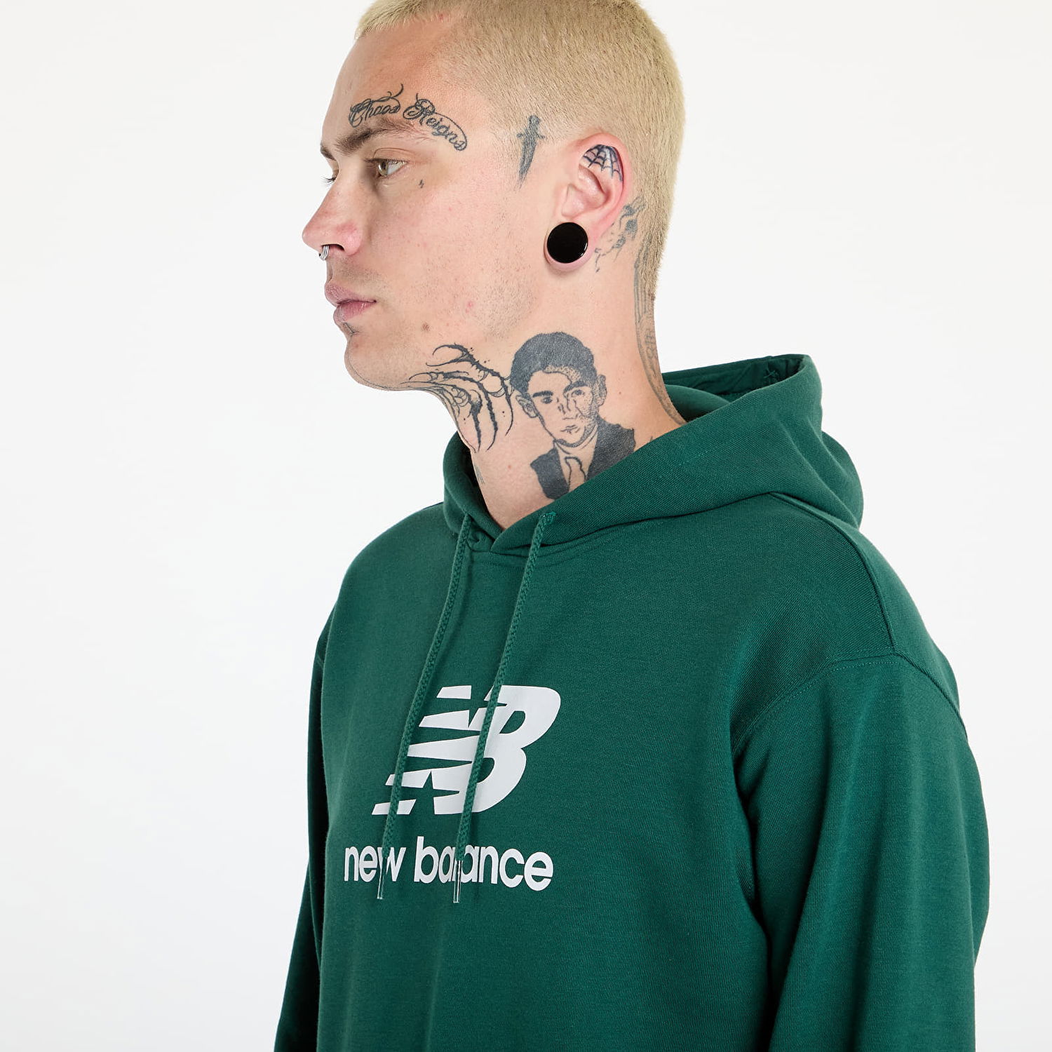 Суитчър New Balance Sport Essentials French Terry Logo Hoodie Nightwatch Зелено | MT41501NWG, 1